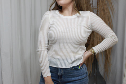 Ariah Sheer Knit Top