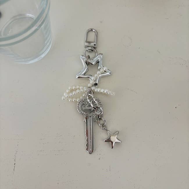 Swifty Keychain | Coquette Lovely Style Ribbon Star Charms