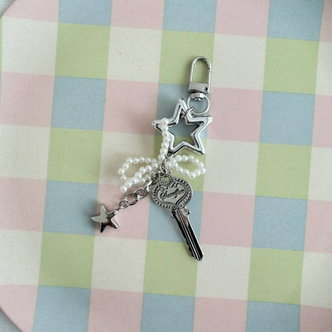 Swifty Keychain | Coquette Lovely Style Ribbon Star Charms